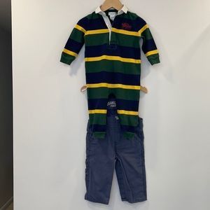 Ralph Lauren 1 Pc Outfit + OshKosh Overalls 9month